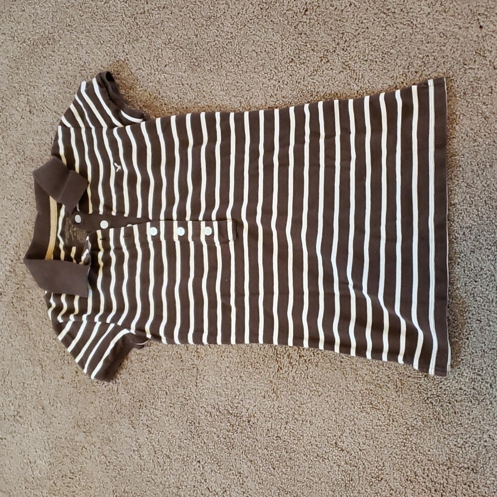American Eagle || XS Brown and white shirt